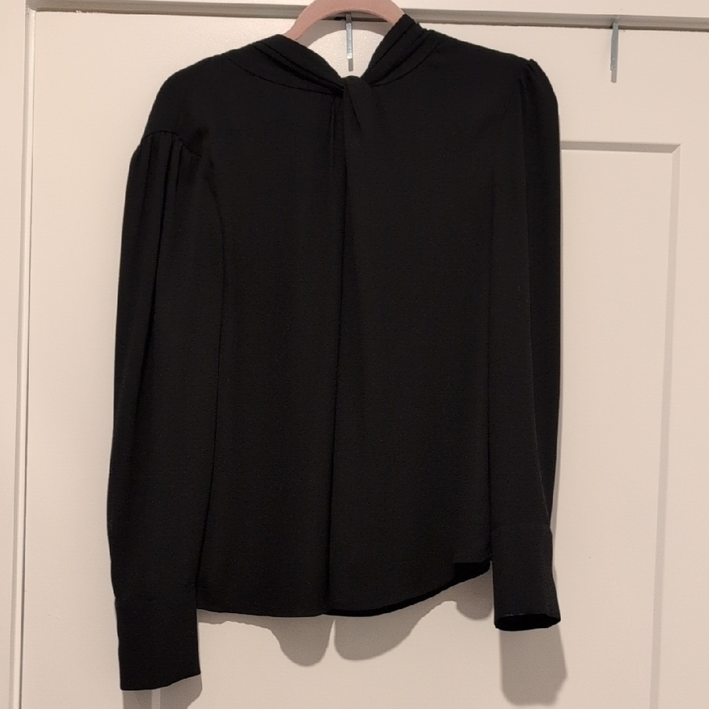 White House Black Market Classic Black Blouse
